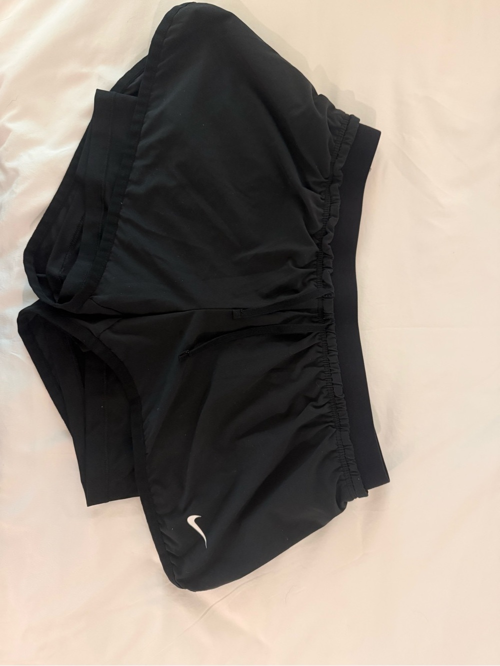 Nike Black Women's Athletic Shorts with Swoosh
